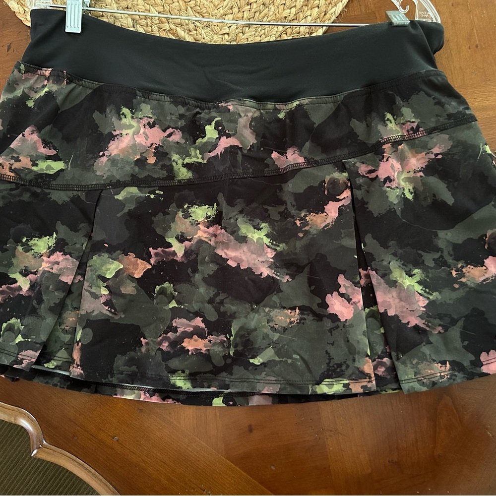 NWT Lija Floral Camouflage Women's Tennis Skirt-Sz XL